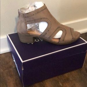 Open Toe Low Heel Shoes